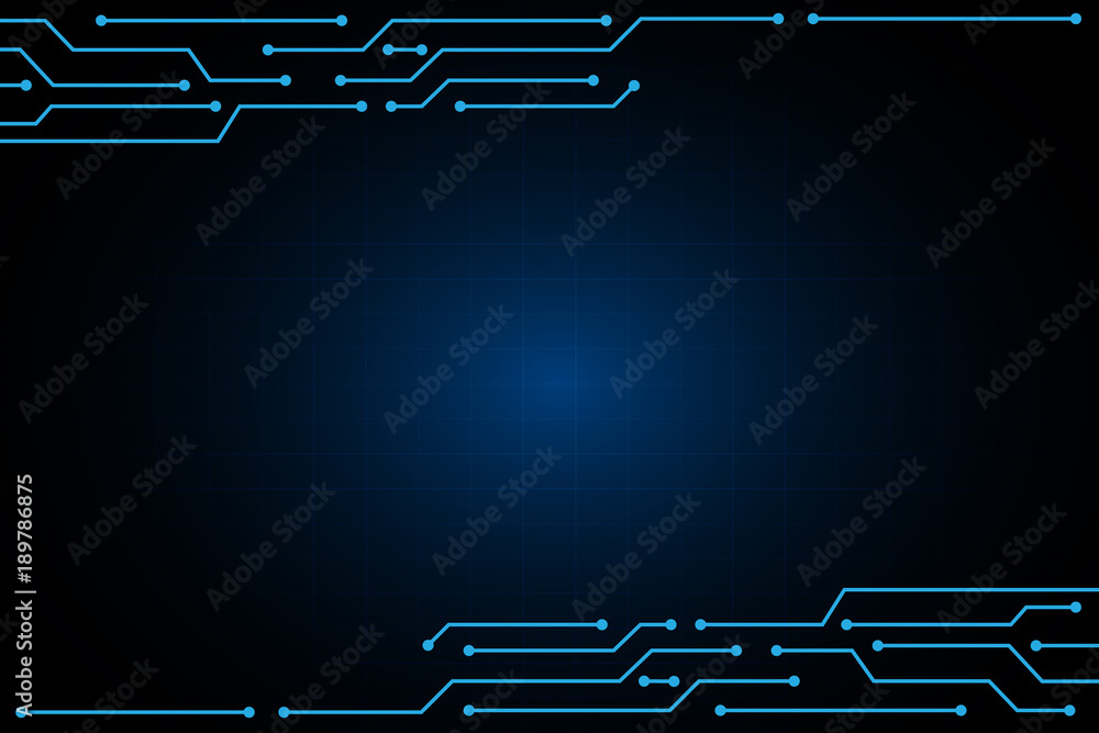 Poster line circuit frame abstract technology background design.
