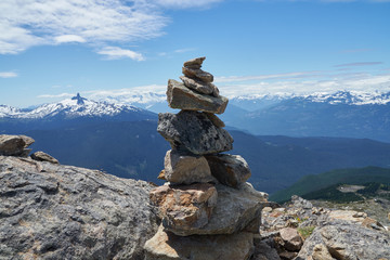Rock tower on Whistler peak