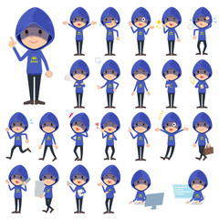 Blue Parker hacker men_1