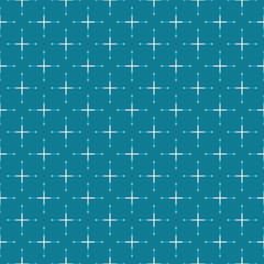 Geometric pattern in repeat. Fabric print. Seamless background, mosaic ornament, ethnic style. 