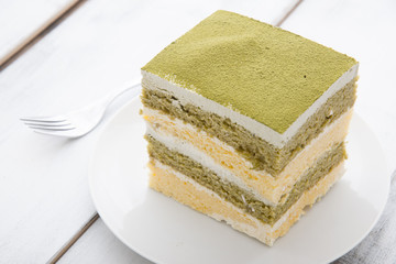 greentea tiramisu cake