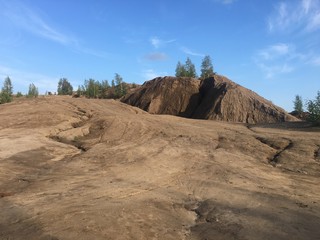 Naklejka premium Mount of sand