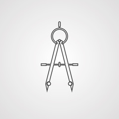 Drawing compass icon