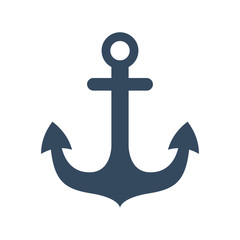 Anchor icon on white background.
