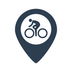 Bicycle Parking Map Pointer Icon