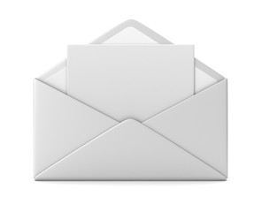blank envelope concept  3d illustration