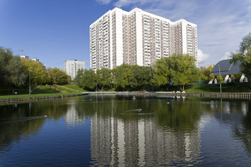 Pond in Moscow.