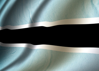 Obraz premium Authentic Botswana flag
