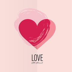 Valentine`s Day set of label and banner vector vintage design.