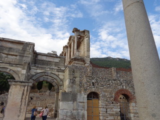 ruinas en la ciudad de efeso, turquia.