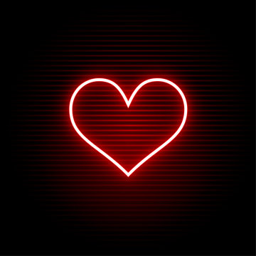 neon heart icon