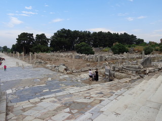 ruinas en la ciudad de efeso, turquia.