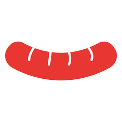 delicious sausage isolated icon