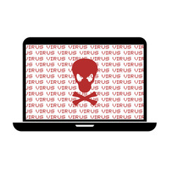 computer virus illustration