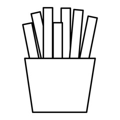 french fries isolated icon