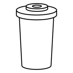 coffee in plastic container