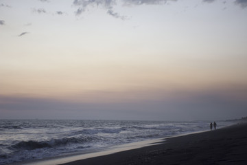 atardecer en el mar