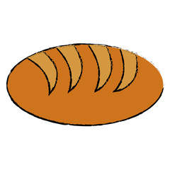 delicious bread isolated icon