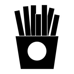 french fries isolated icon