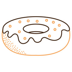 delicious sweet donut icon