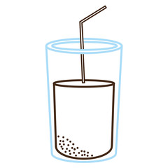 soda glass isolated icon