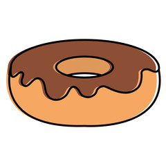 delicious sweet donut icon