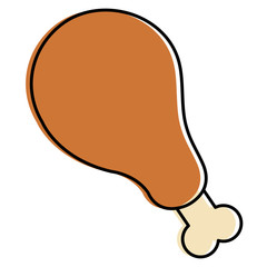thigh chicken meat icon