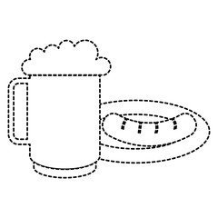 jar beer fresh and sausage