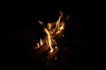 realistic fire burning