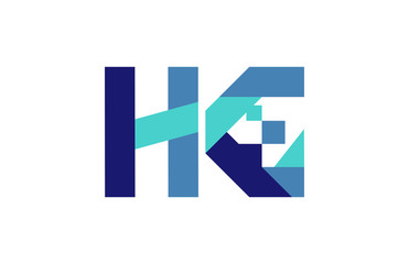 HG Digital Ribbon Letter Logo 