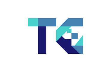 TG Digital Ribbon Letter Logo 
