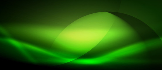 Vector glowing wave neon flowing curve background