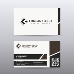 Fototapeta na wymiar Modern Creative and Clean Business Card Template with dark color . Fully editable vector.