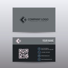 Modern Creative and Clean Business Card Template with dark color . Fully editable vector.