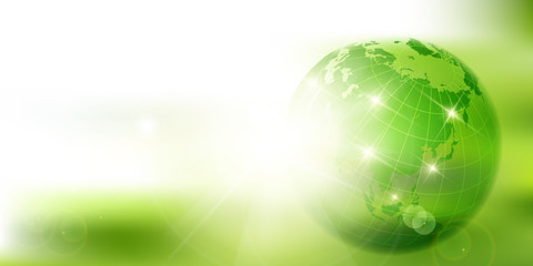 新緑　緑　地球　背景