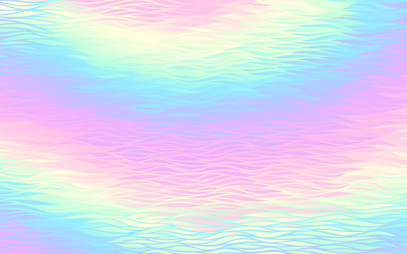 Abstract holographic background with waves pattern