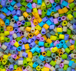 colored plastic mosaic