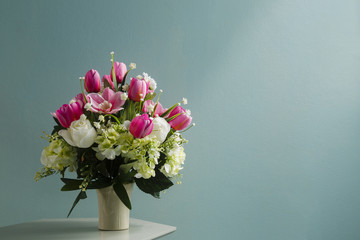 flowers craft in vase