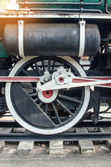 Fototapeta premium Old Train Wheel backgrounds