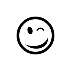Wink vector icon