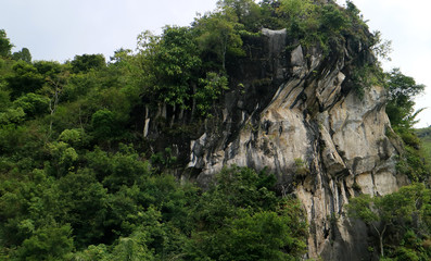 Batu Gantung or hanging stone in Lake Toba, Simalungun Regency, North Sumatra, Indonesia