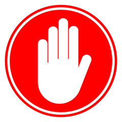 Obraz premium NO ENTRY sign in red circle. Vector icon.