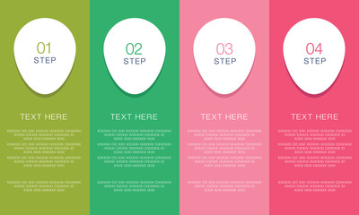 Business info graphics. Abstract info graphics number options template