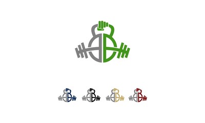 Logo fitnes initials B