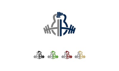 Logo fitnes initials H