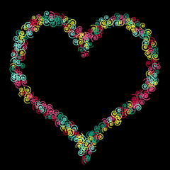 Vector Confetti Background Pattern. Element of design. Color spirals on a white background