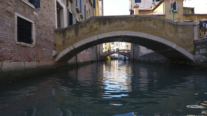 Fototapeta na wymiar Water scene of Venice Italy