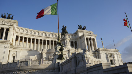 Fototapeta na wymiar Il Vittoriano in Piazza Venezia, Rome, Italy
