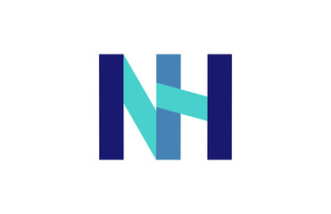 NH Ribbon Letter Logo 