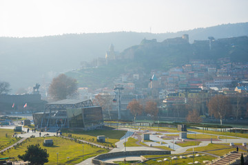 Tbilisi's downtown in winter time